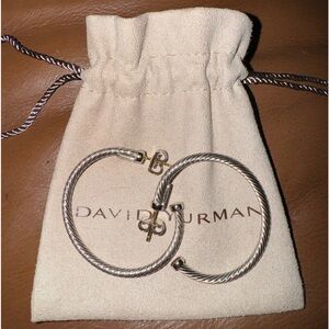 David Yurman 1.5” Classic Cable Hoop Earrings